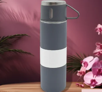 Stainless Steel Vacuum Insulated Water Bottle & Mug – Keeps Drinks Hot & Cold