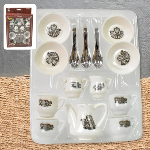 Kids’ Coffee Tea Set – 14-Pc Pretend Play Kitchen | Tickles