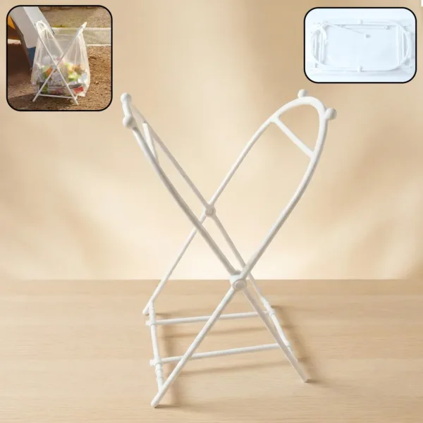 Foldable Garbage Bag Holder Stand – Portable & Space-Saving