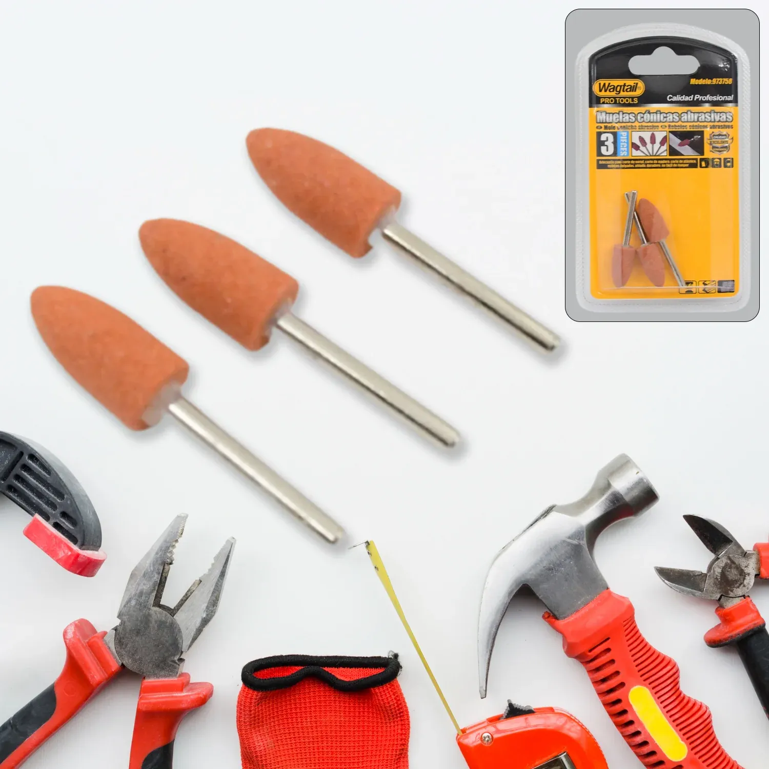 Premium Rotary Grinding Stone Set – 3 Pcs Polishing Bits | ToolMate Pro - Buy Online at Alikart