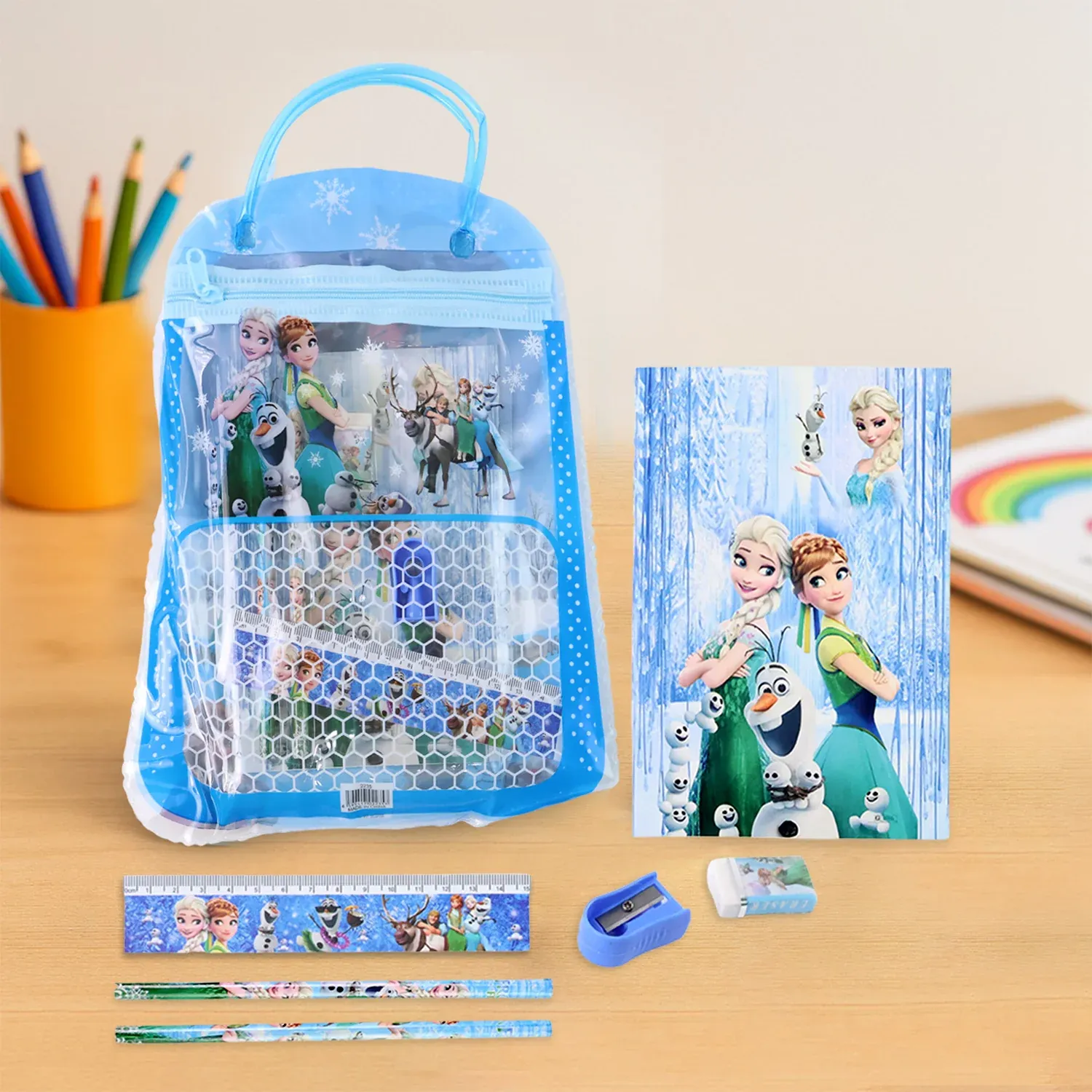 Premium Kids Stationery Kit – 6-Piece Cartoon Set for School | TinyTrendy - Buy Online at Alikart