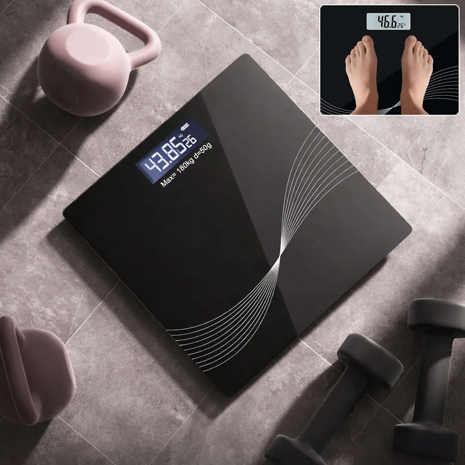 Premium Digital Personal Weight Scale – Slim & High-Precision for Accurate Tracking - Buy Online at Alikart