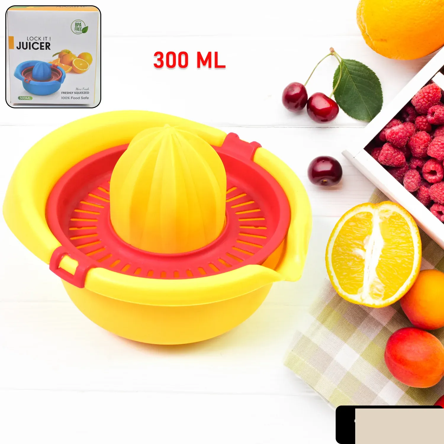 Orange Juicer Hand Press 300 ML – Durable & Easy to Clean - Detailed Feature View 1