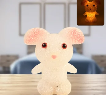 Crystal LED Night Light Lamp – Cute Glowing Animal Decorative Light (1 Pc)