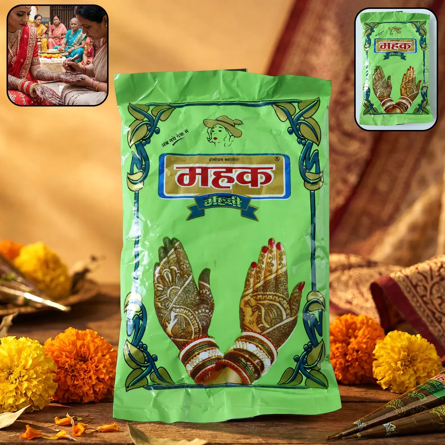 Premium Traditional Herbal Mehndi Powder ( 80 Gram Pack) - Buy Online at Alikart