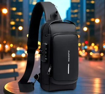 Anti-Theft Crossbody Sling Bag – Secure USB Charging Port
