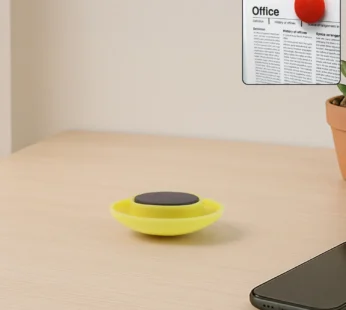 Yellow Board Magnets Circular Plastic Buttons (1 Pc)