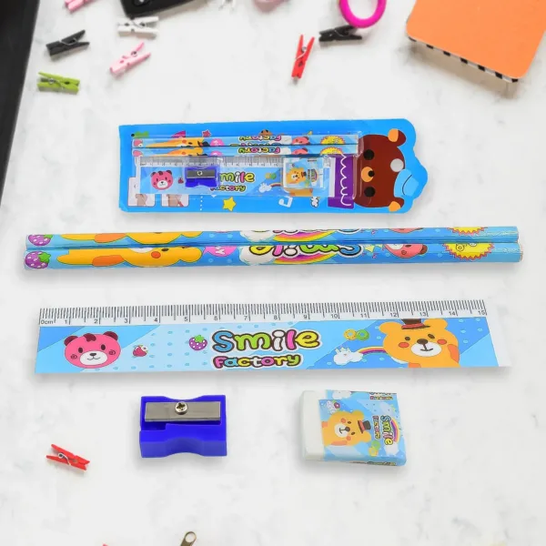 Cartoon Wooden Pencil Set for Kids – Colorful & Fun