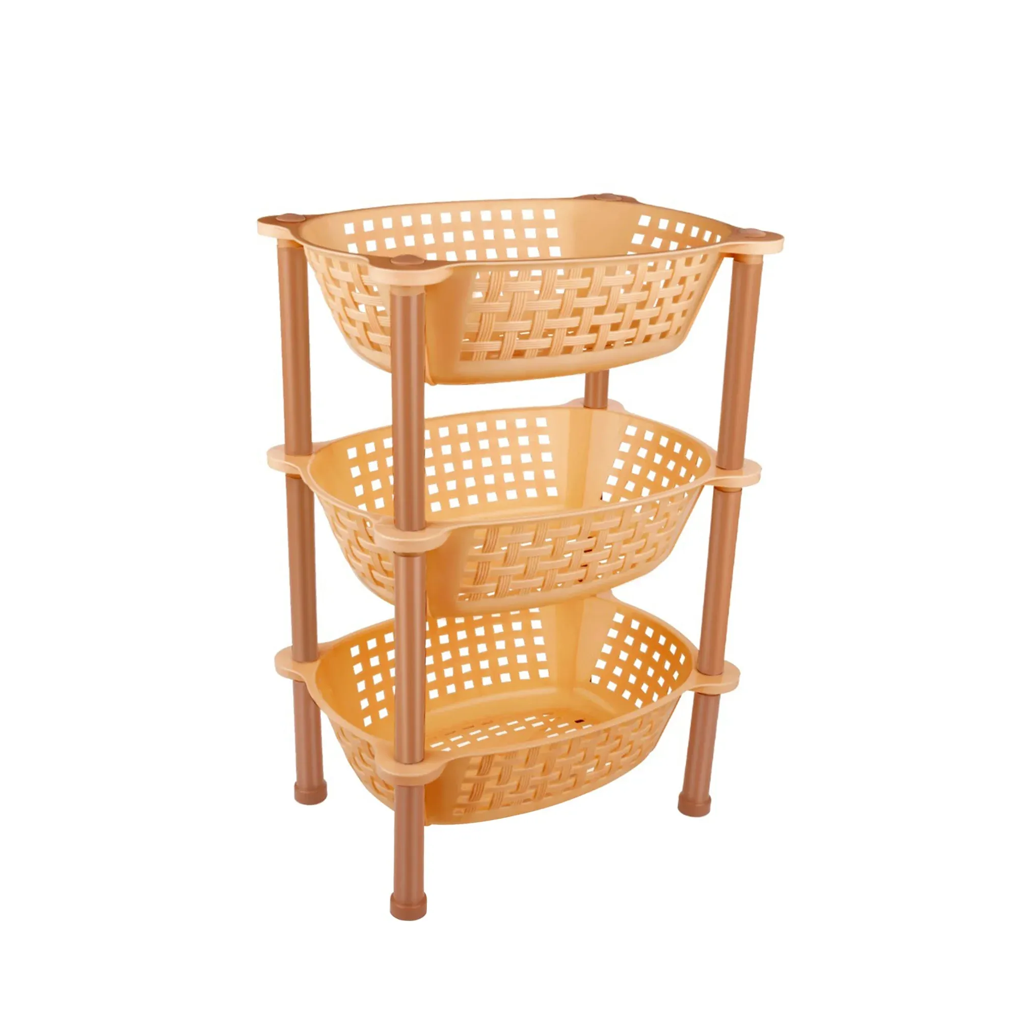 Premium Plastic Storage Rack – 3-Tier Multipurpose Organizer | Organivo - Buy Online at Alikart