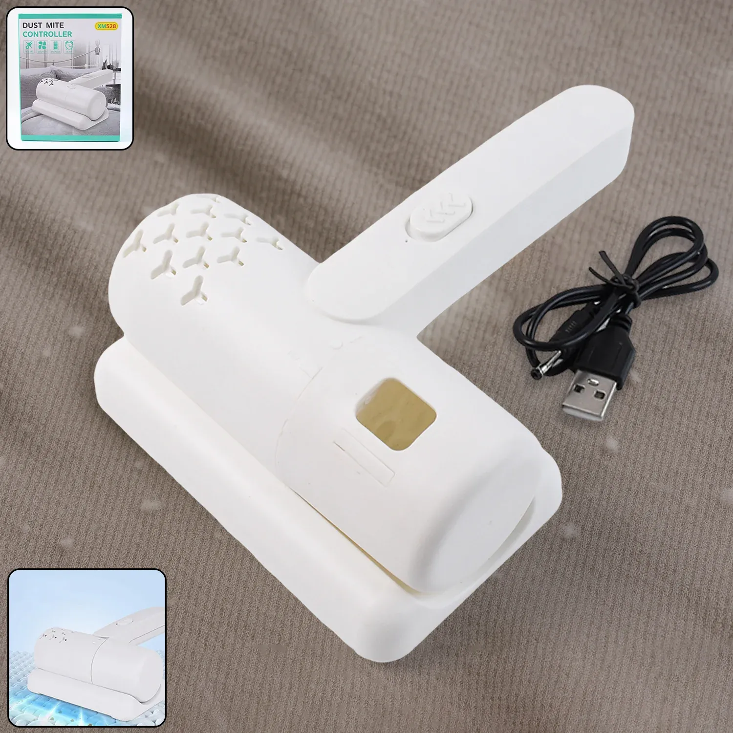 USB Rechargeable Dust Mite Controller with UV Sterilization - Detailed Feature View 2