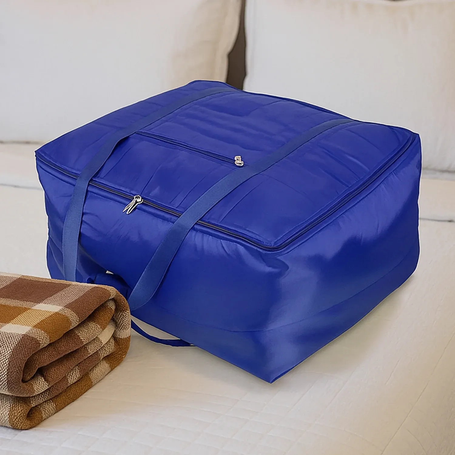 Premium Blanket Storage Bag – Large 60x47x33 cm Organizer - Buy Online at Alikart