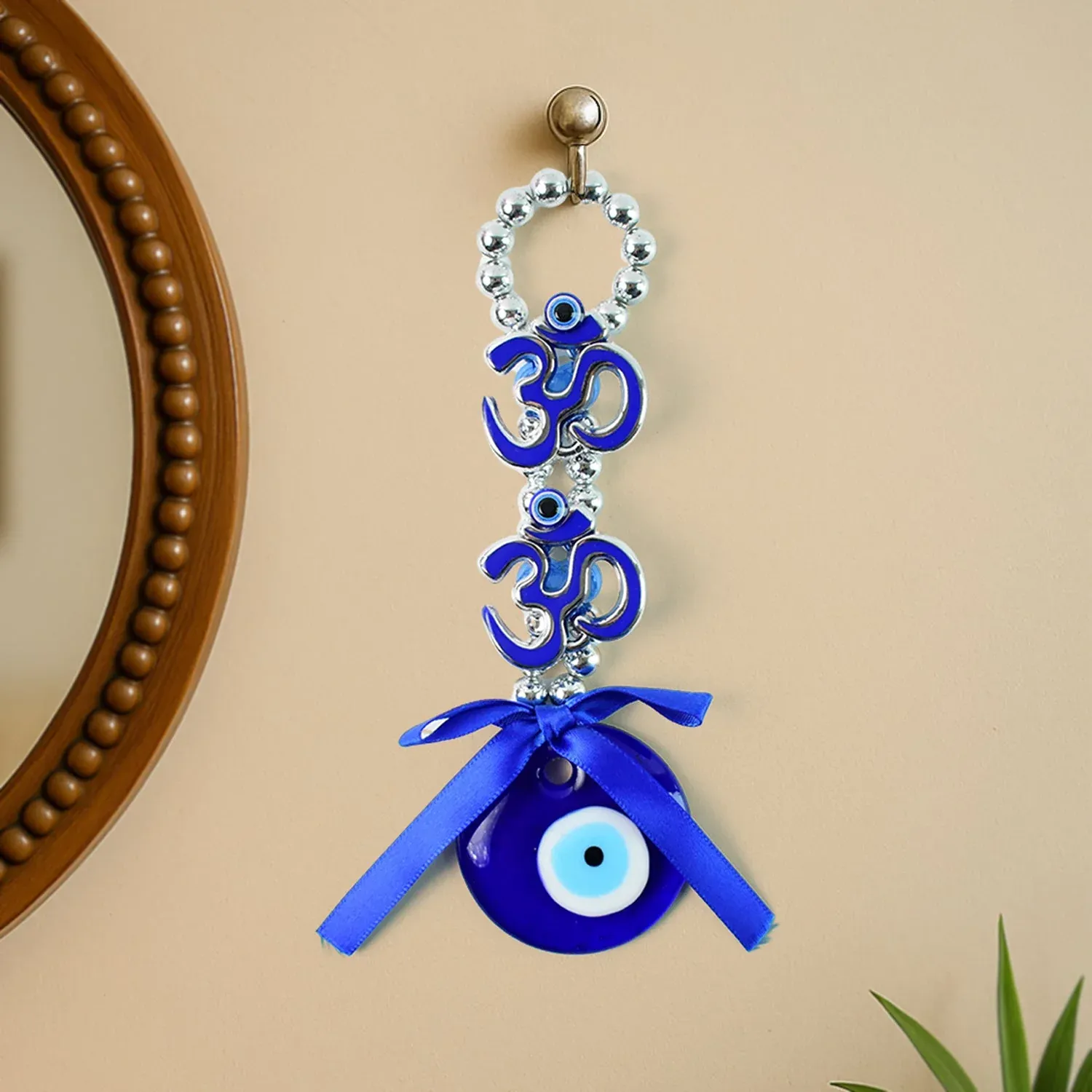 Premium Double OM Evil Eye Hanging – Spiritual Protection Decor - Buy Online at Alikart