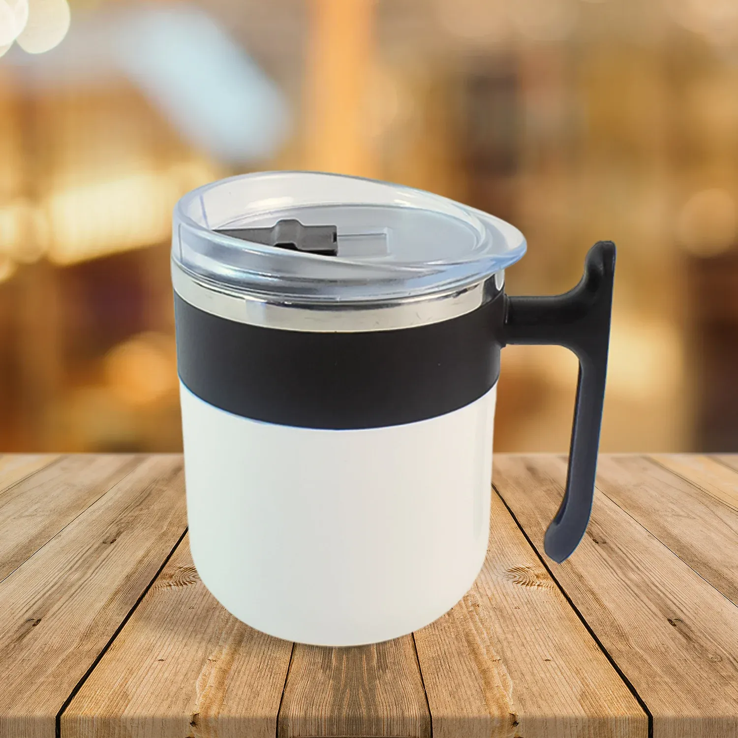 Insulated Mug – 350ml Stainless Steel, Spill-Resistant - Detailed Feature View 3
