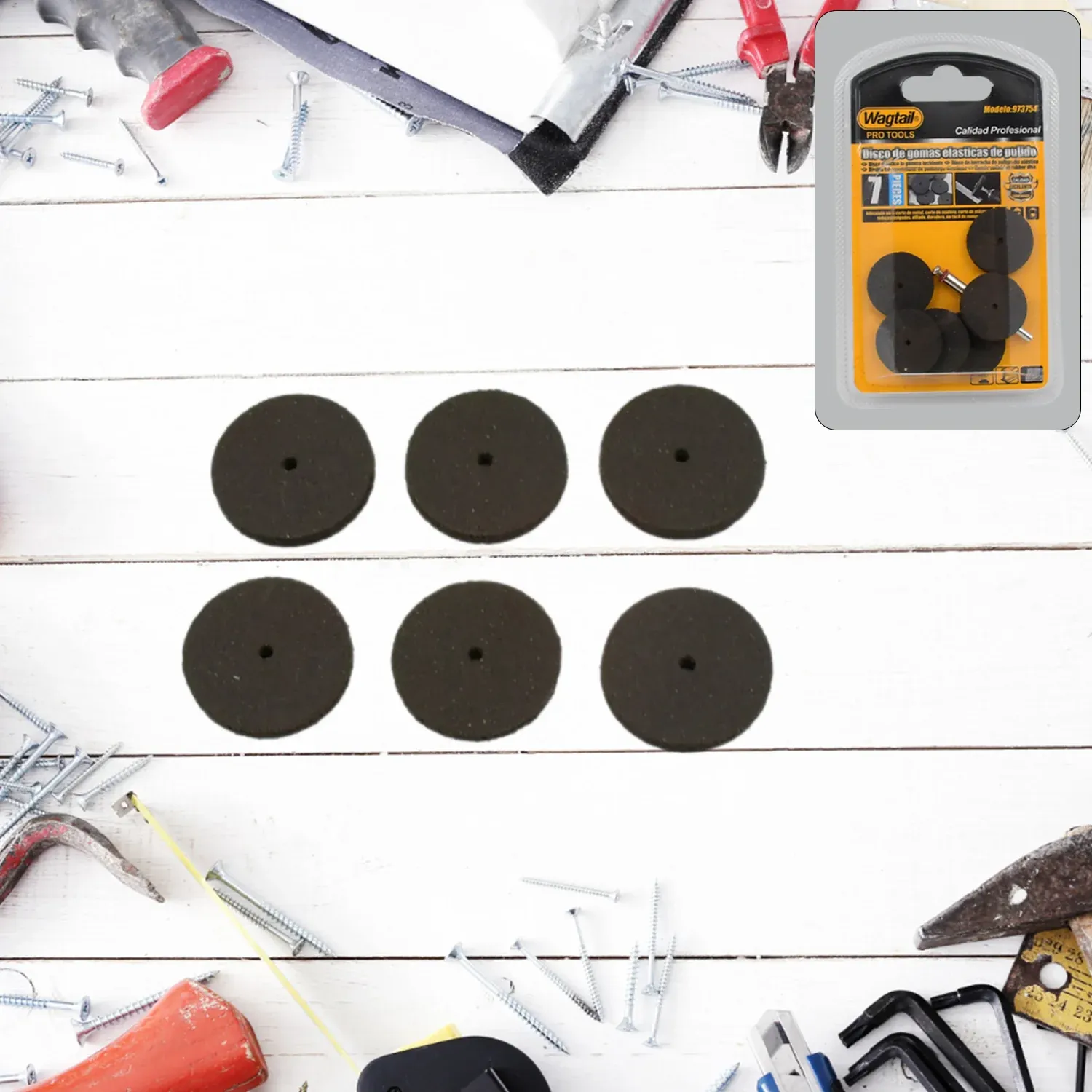 Premium Grinder Cutting Discs – 7-Pc Set for Metal & Wood | Wagtail - Buy Online at Alikart