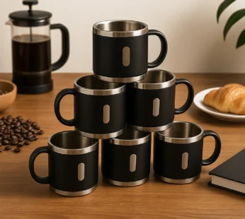 Double Wall Stainless Steel Coffee Mug Set – 150 ML, Insulated & Gift Ready