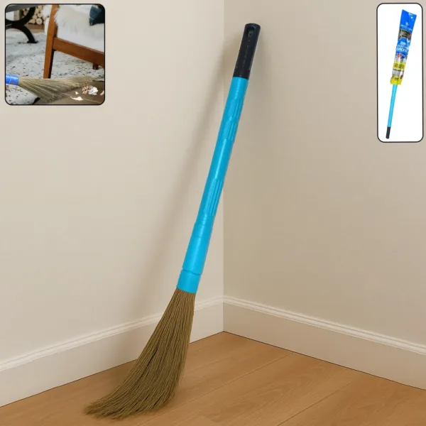 Pro Clean Expandable Floor Broom with Adjustable Plastic Handle