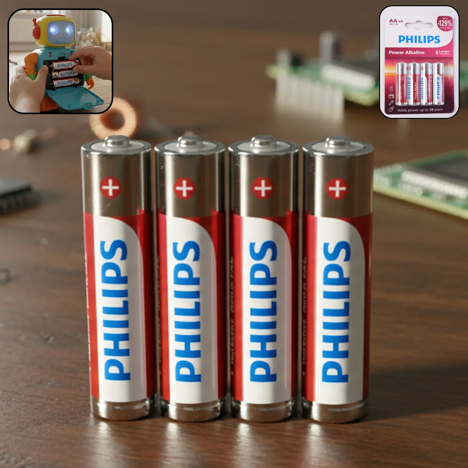 Premium AA Alkaline Batteries – 4 Pack Long Lasting Power Cells - Buy Online at Alikart