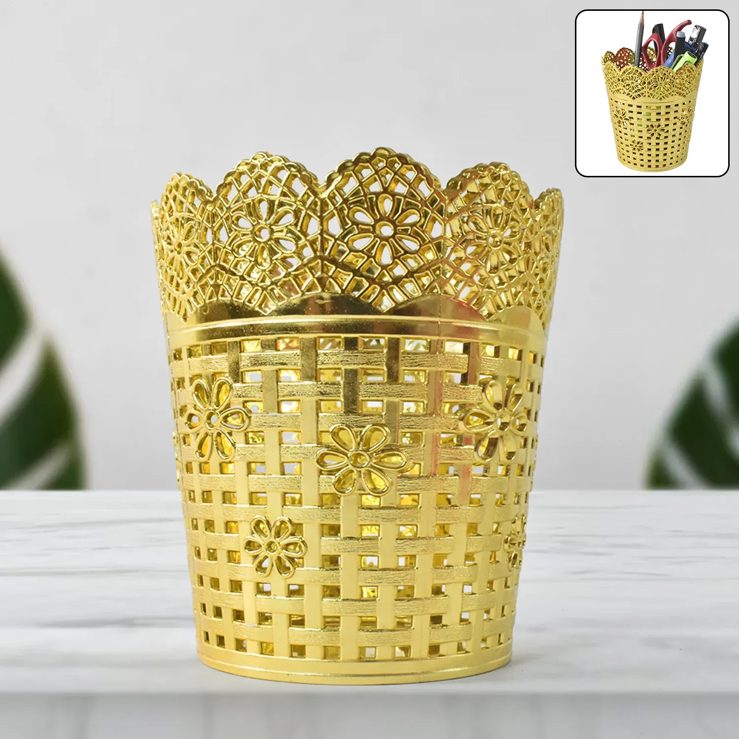Premium Pen holder Office Desk Metal Mesh Pen Stand (1 Pc) - Buy Online at Alikart