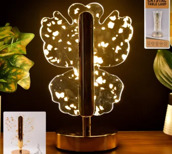 Luxury Golden Crystal LED Table Lamp (1 Pc)