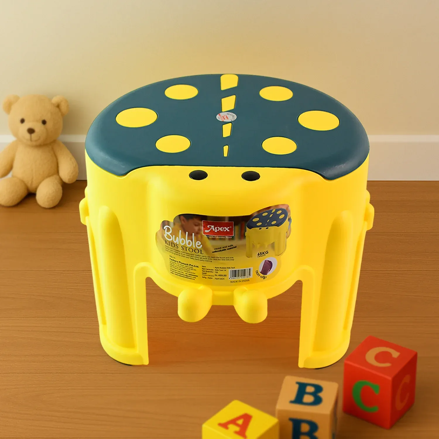 Premium Kids Step Stool – Durable Apex Bubble Plastic with Non-Slip Seat - Buy Online at Alikart