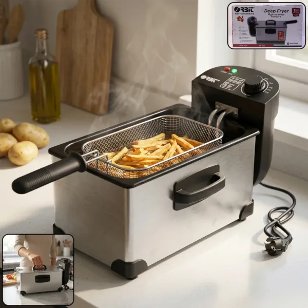 Orbit 2000W Heavy Duty Deep Fryer – 3L Stainless Steel