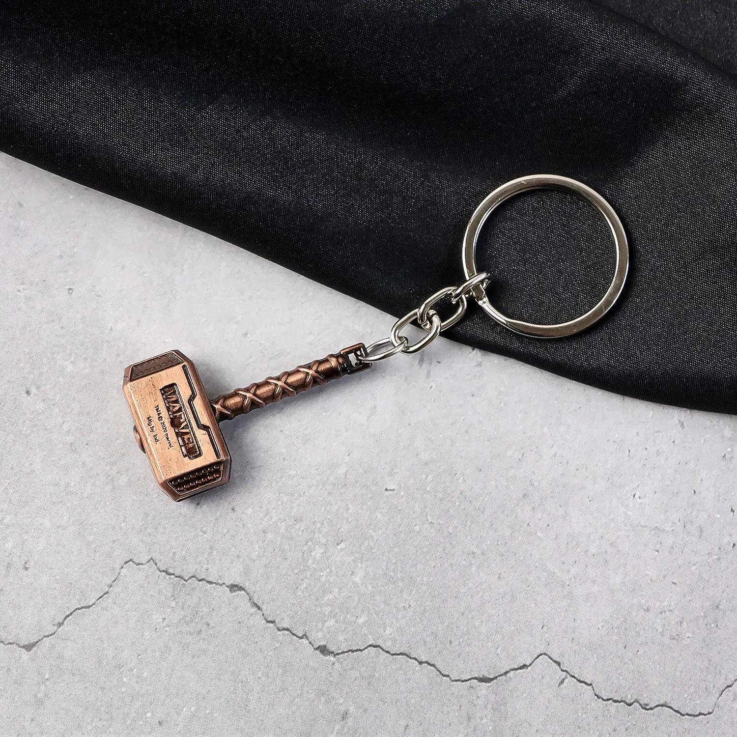 Premium Metal Hammer Keychain – Durable Zinc Alloy Mini Keyring - Buy Online at Alikart