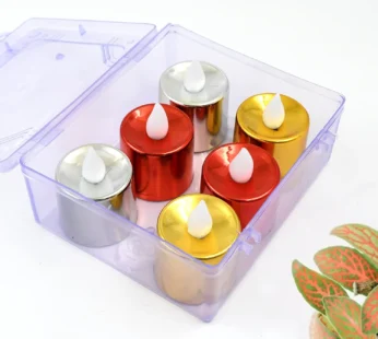 Electrical Candles Diya LED Tea Light, Diwali (6 Pcs Set)