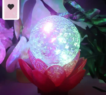 Crystal Ball Lotus LED Decorative Light (1 Pc)
