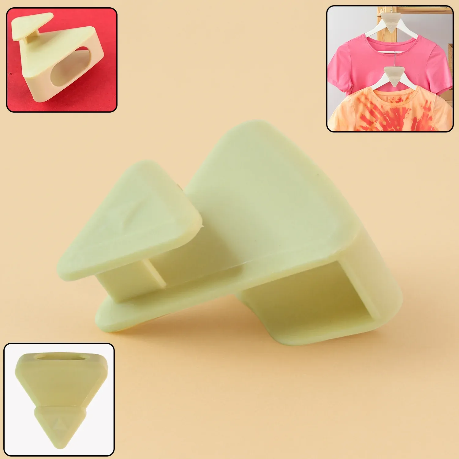 Premium Plastic Triangle Hanger Connector Hook – Space-Saving Wardrobe Organizer - Buy Online at Alikart