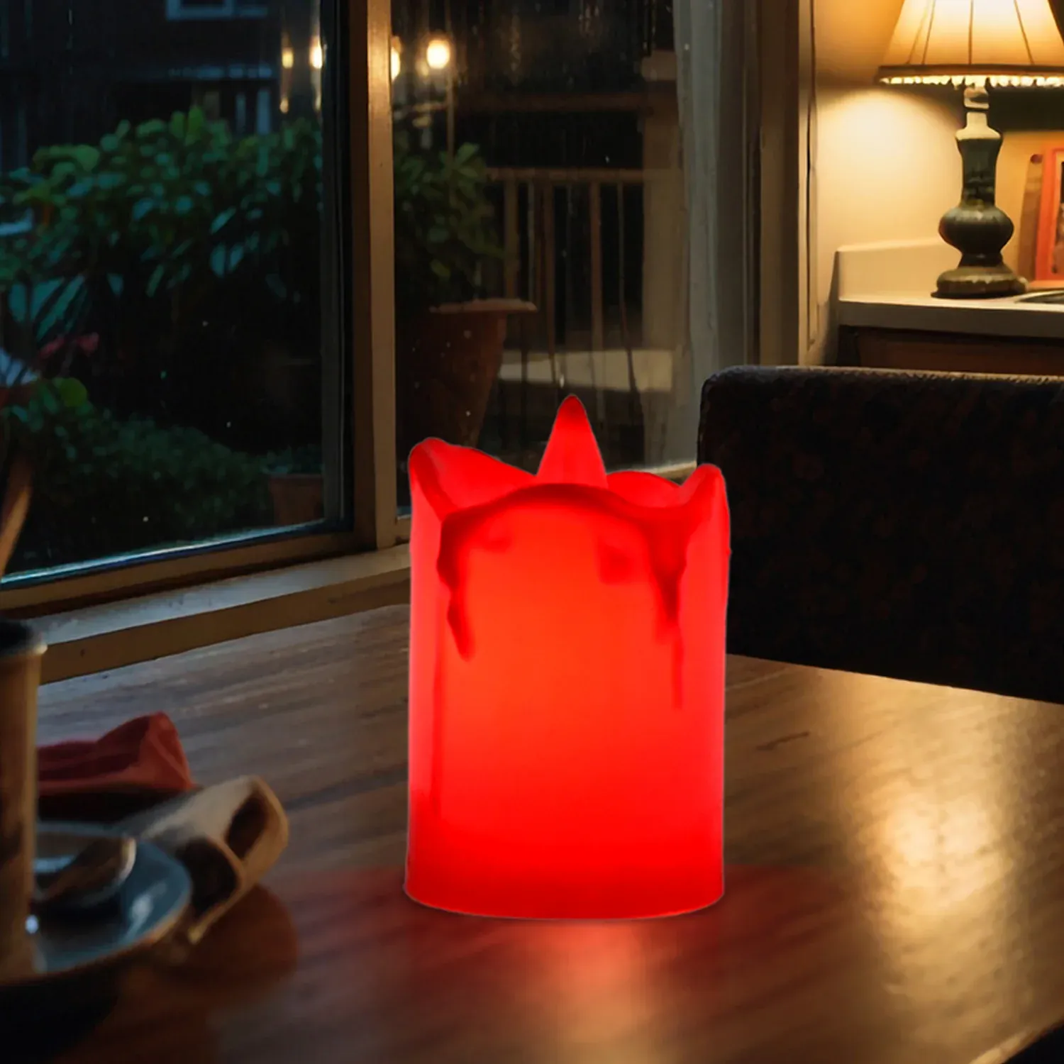 Premium Flameless Melted Design Candles for Decoration, Diwali (1 pc) - Buy Online at Alikart