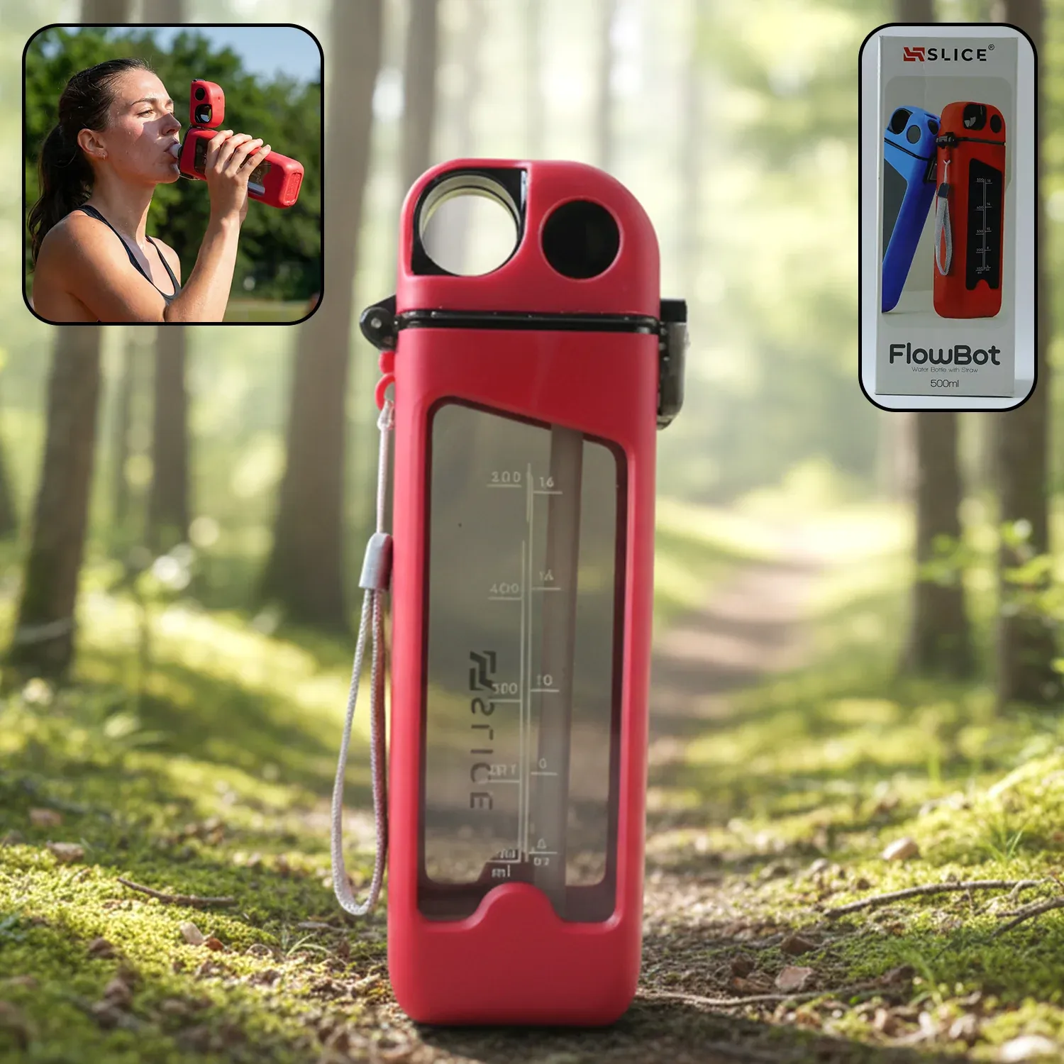 Premium 500ml Leakproof Sports Water Bottle – One-Touch Spout Convenience - Buy Online at Alikart