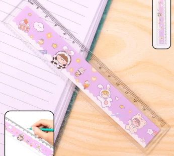 Premium Cute Cartoon Plastic Ruler for Kids (1 Pc)