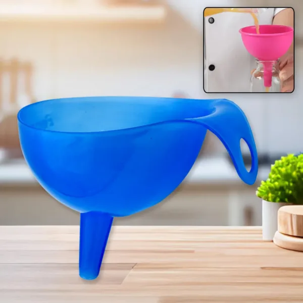 Food Grade Plastic Funnel for Oil, Sauce & Juice Pouring