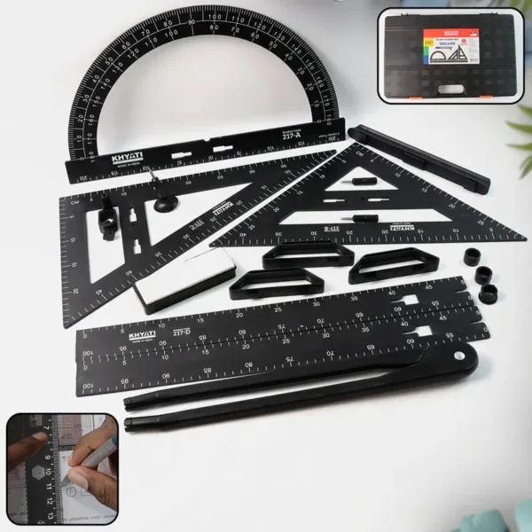 Khyati Deluxe Drawing Instrument Set for Precision Geometry & Drafting