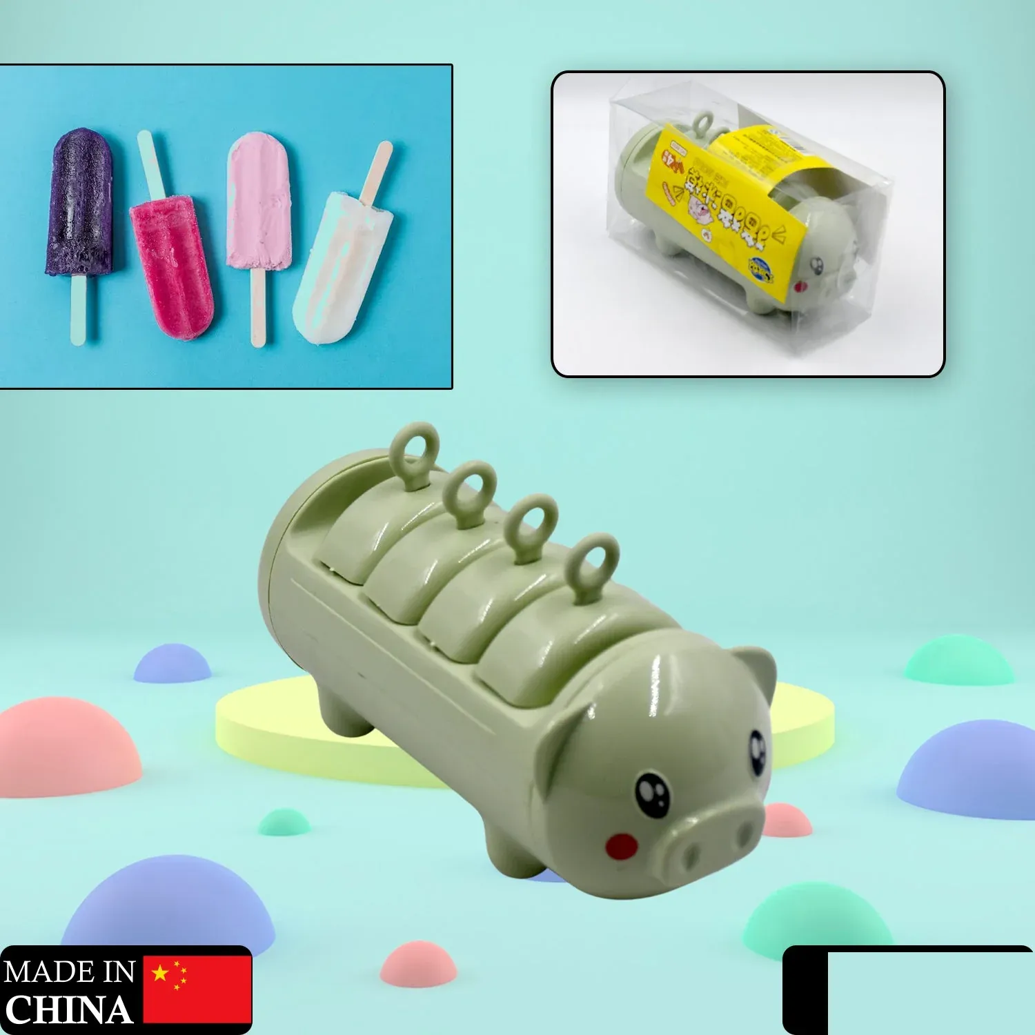 Premium Pig Shape Ice Mold Tray with 4 Cups – BPA Free & Reusable - Buy Online at Alikart