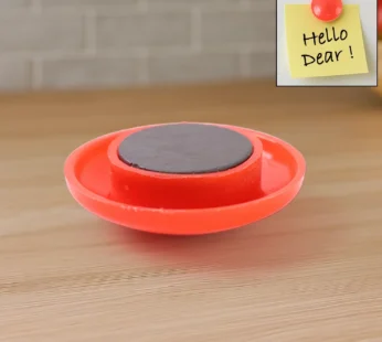 Red Circular Magnetic Board Button – 1 Piece