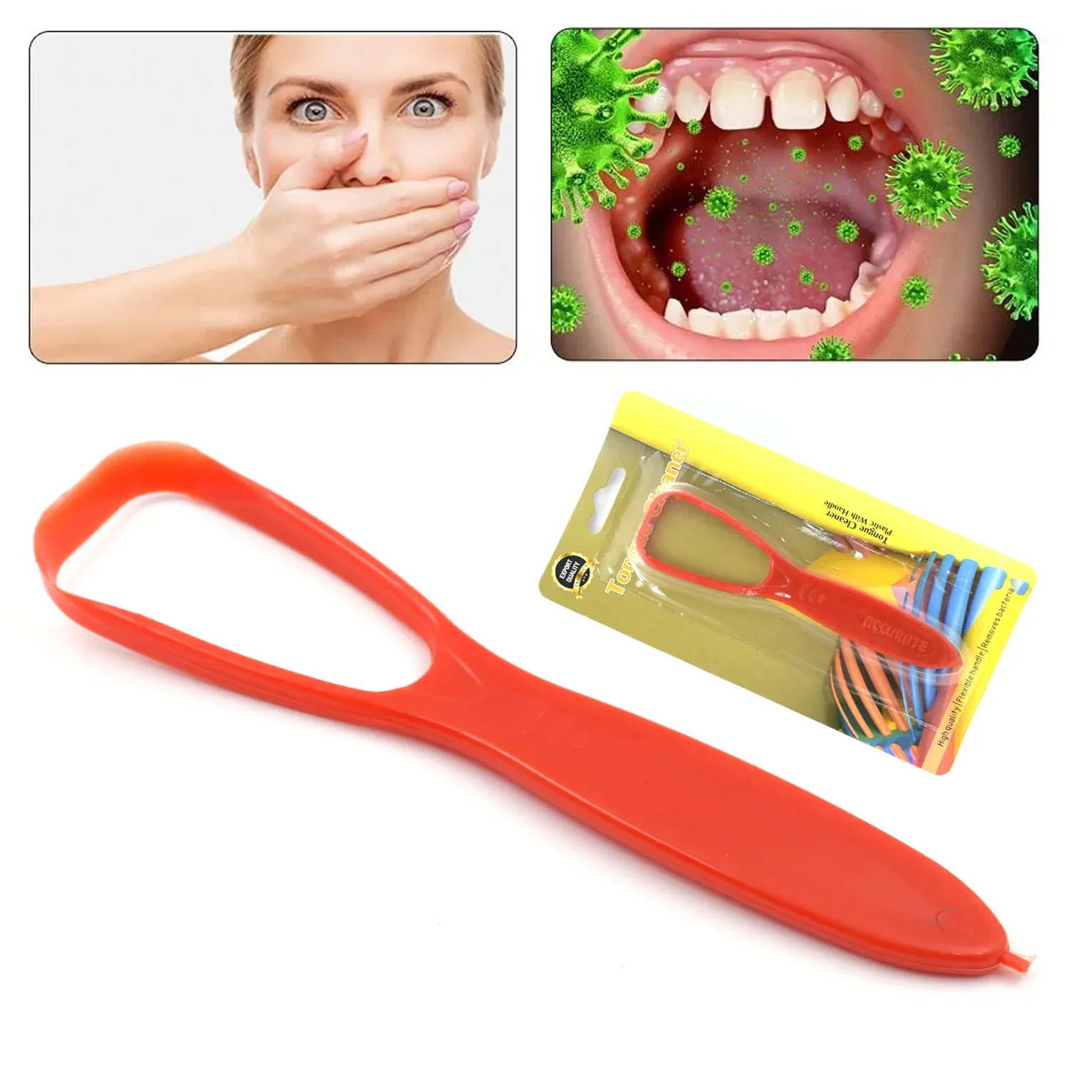 Plastic Tongue Cleaner – Fresh Breath & Oral Hygiene | MintGuard - Detailed Feature View 3