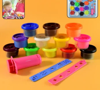 Khyati Frisky Dough Set – 12 Colour Modelling Clay Extruder & Creative Shape Strips