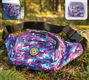 Stylish Camouflage Print Waist Bag (1 Pc)