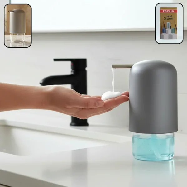 Penguin Liquid Soap Dispenser – Stylish & Refillable for Kitchen & Bath