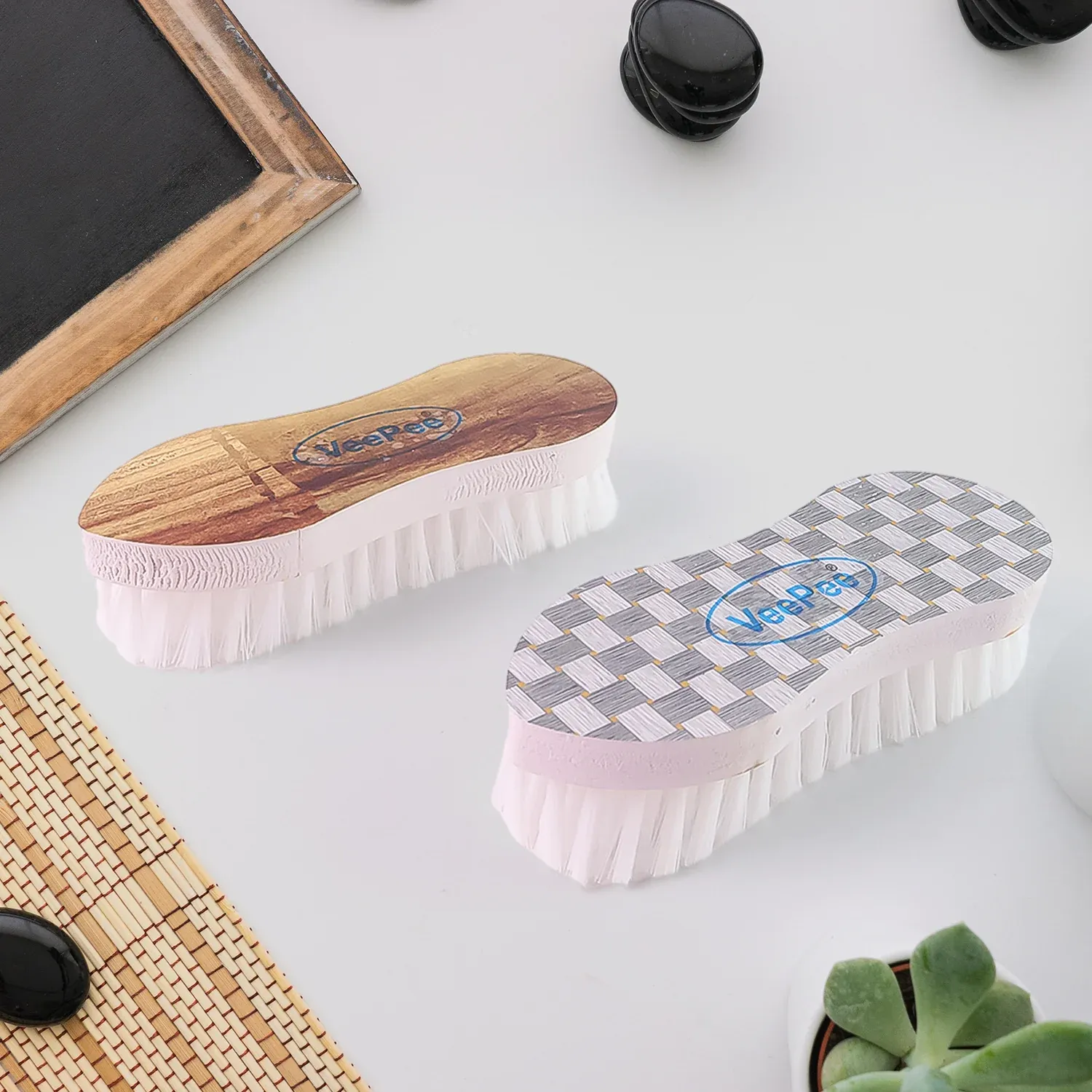 Laundry Brush Set – Ergonomic Curved Design with Strong Nylon Bristles - Detailed Feature View 2