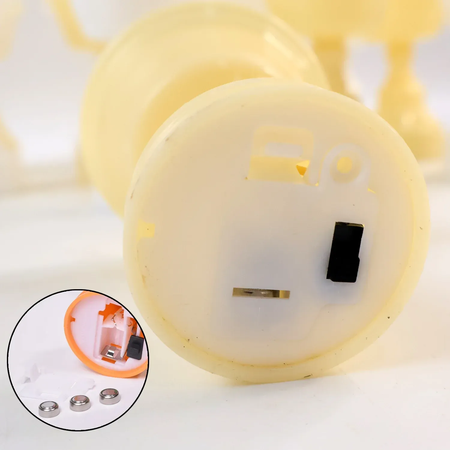 Water Sensor LED Diyas Set – Flameless White Decorative Lights - Detailed Feature View 6