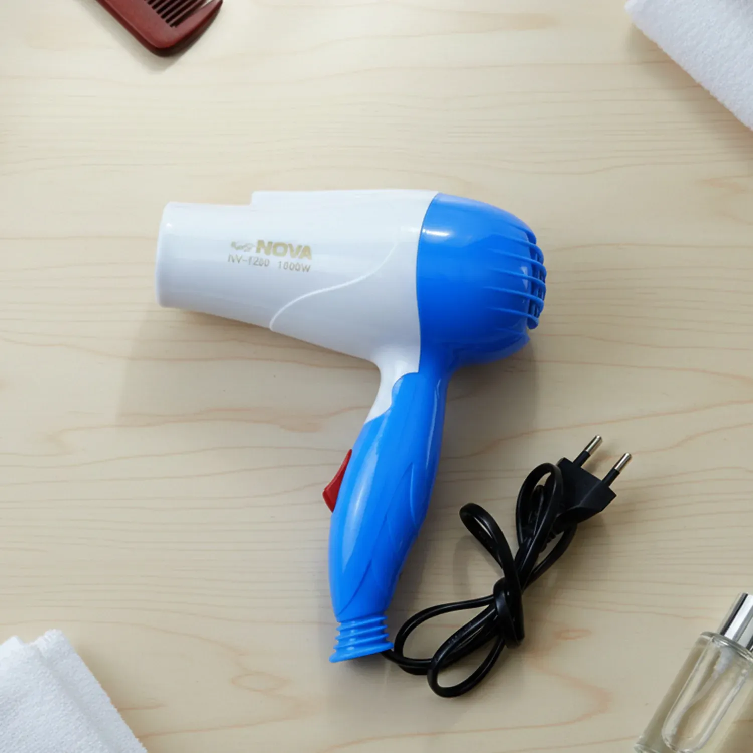 Foldable Hair Dryer with Dual Speed Setting (1 Pc, 1000W) - Detailed Feature View 7