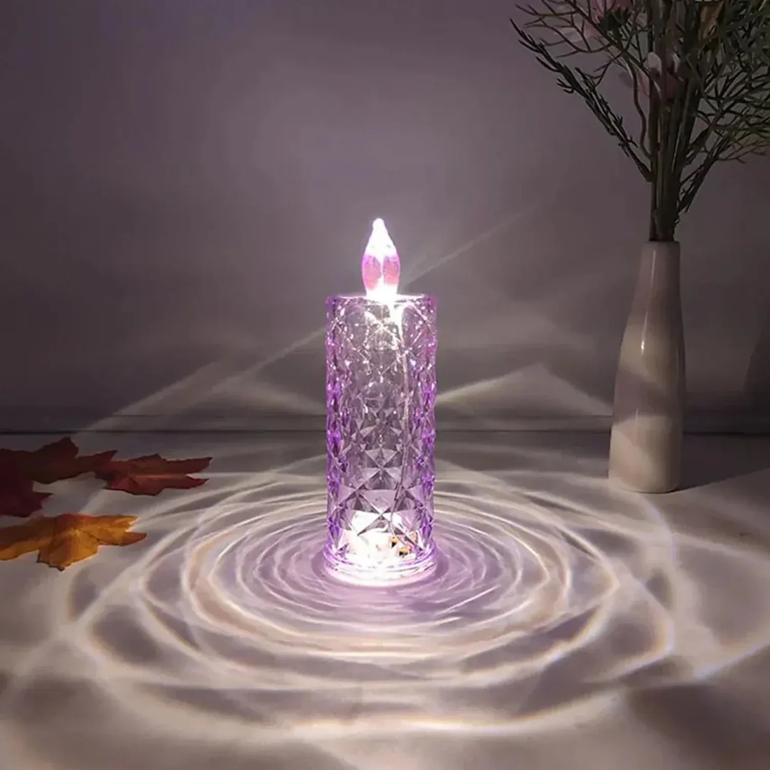 Candles for Home Decoration, Crystal Candlelight, Diwali (1 Pc / Multicolor) - Detailed Feature View 3