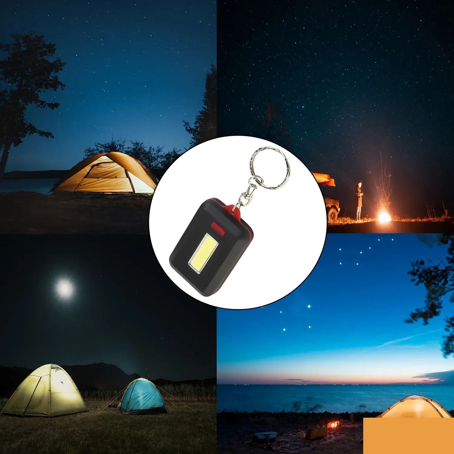 LED Keychain Light – Compact 3-Mode Mini Flashlight - Detailed Feature View 2