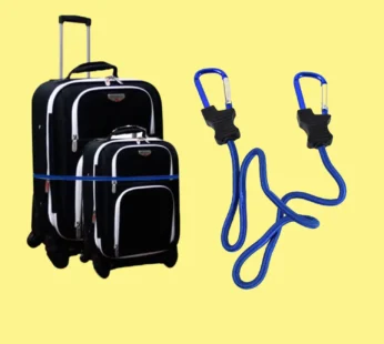 Carabiner Bungee Cord with Hook for Luggage & Bags (1 Pc / Mix Color)