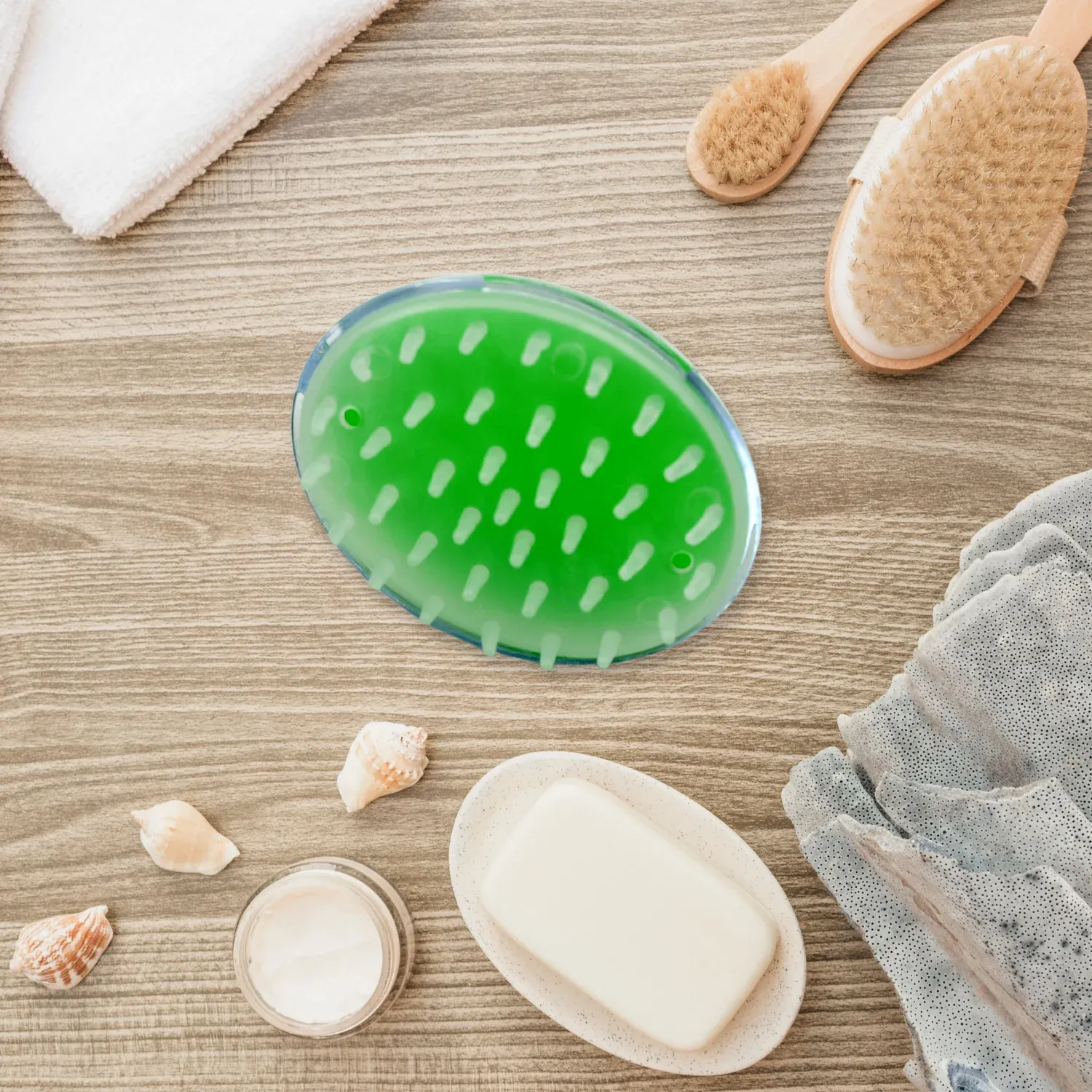Silicone Head Massager – Portable Scalp Stress Relief | VoltDesk - Detailed Feature View 2