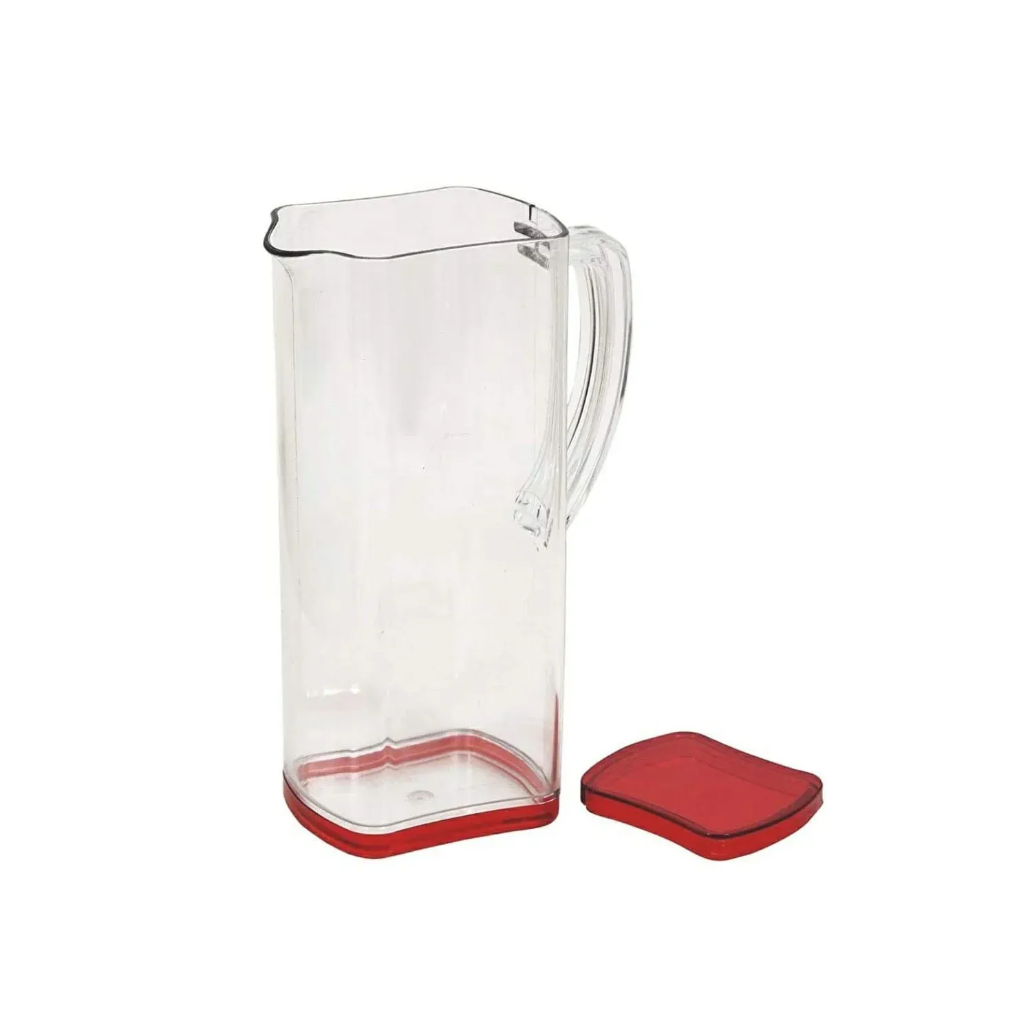 2000ml Square Plastic Water & Juice Jug with Lid - Fridge Safe - Detailed Feature View 4