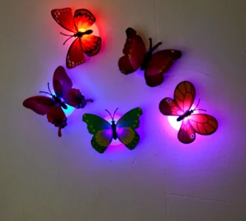 Butterfly 3D Illusion LED Night Lamp – Pack of 50