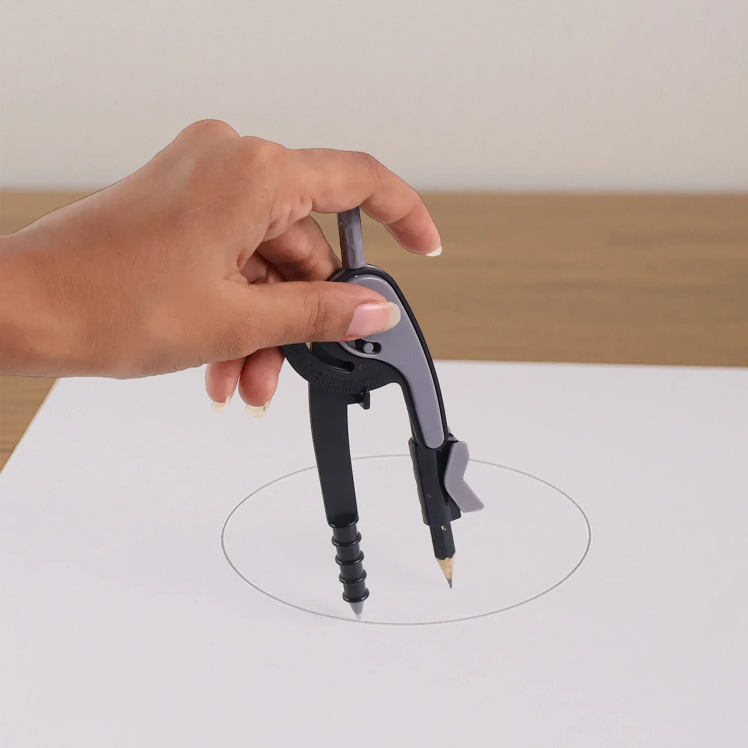 2-Piece Geometry Protractor Set with Lock and Transparent Protractor - Detailed Feature View 5
